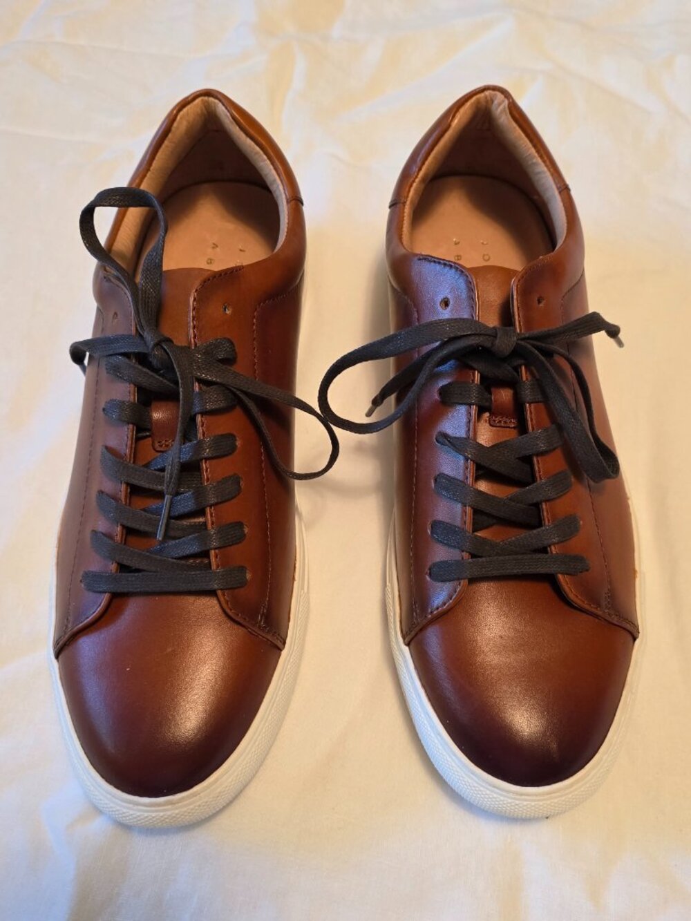Joseph Abboud Cognac leather shoes Mens size 10D, NWOT